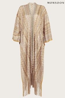 Monsoon Crochet Stripe Kaftan (E88557) | 269 LEI