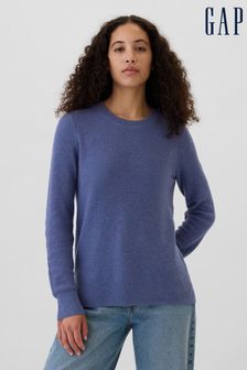GAP Blue Long Sleeve Round Neck Jumpers Next Luxembourg