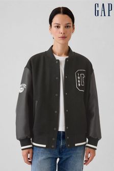 Gap black bomber jacket hot sale