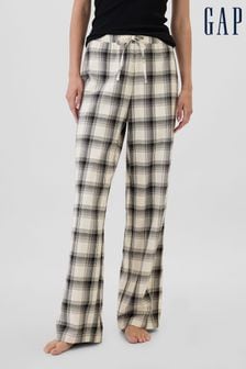 Gap White Relaxed Flannel Pyjama Trousers (E88865) | €37