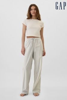 Серый - Gap Poplin Pyjama Trousers (E88867) | €33