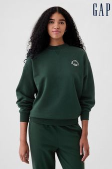 Gap Green Athletic Logo Mock Neck Sweatshirt (E88889) | 15,610 Ft