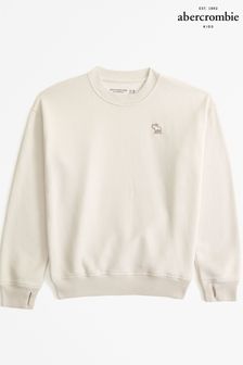 Abercrombie & Fitch Natural Crew Neck Sweatshirt (E89135) | LEI 173 - LEI 185