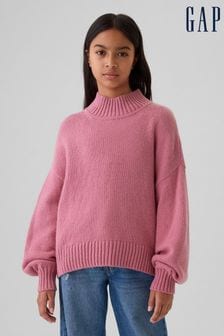 Gap Pink CashSoft Oversized Mock Neck Jumper (4-13yrs) (E89152) | kr389