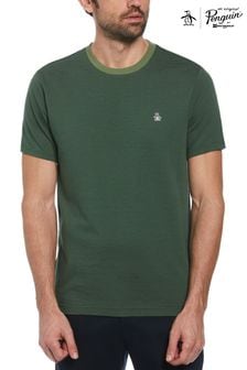 Original Penguin Green Jacquard Textured Stripe T-Shirt (E89230) | $97