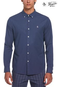 Original Penguin Blue Oxford Stretch Shirt (E89233) | $127