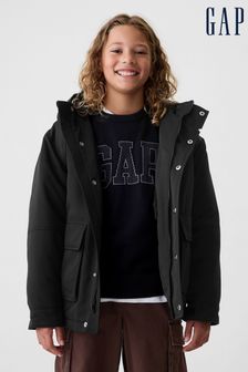 Gap Black Heavyweight Parka Jacket (4-13yrs) (E89339) | €76