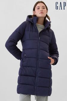 Gap Blue Long Arch Logo Puffer Jacket (E90558) | €106