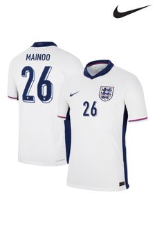 Nike White Dri Fit Adv England Home Match Shirt 2024 (E90934) | €198