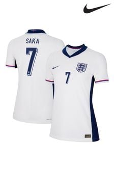 Nike White England Womens Dri-FIT Adv Home Match Shirt 2024 (E91037) | €160