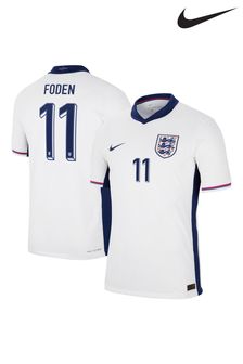 Nike White Kids England Dri-FIT Adv Home Match Shirt 2024 (E91077) | €179