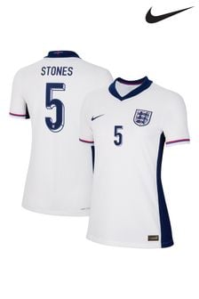 Nike White Womens England Dri-FIT Adv Home Match Shirt 2024 (E91079) | €160