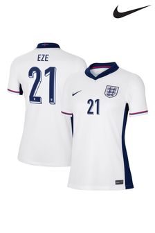 Nike White Eze 21 Womens England Home Stadium Shirt 2024 (E91115) | $159