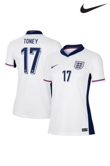 Nike White Womens England Home Stadium Shirt 2024 (E91121) | kr1 830