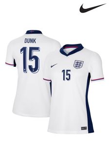 Nike White Dunk 15 Womens England Home Stadium Shirt 2024 (E91226) | 153 €