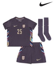 Nike Purple Wharton 25 Little Kids England Away Stadium Mini Kit 2024 (E91304) | €100