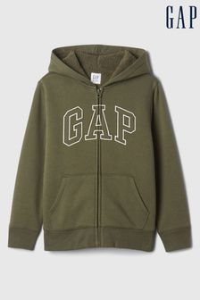 Grün - Gap Relaxed Logo Sherpa Zip Hoodie (4-13yrs) (E91564) | 46 €