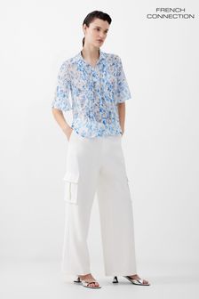 French Connection Catrina Hallie Crinkle White Top (E92054) | NT$2,280