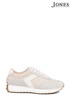 Jones Bootmaker Babetta Leather White Trainers (E92281) | €122