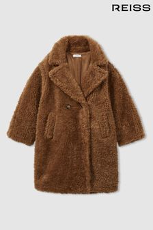 Next girls teddy coat discount