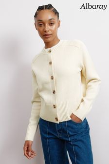 Albaray Cream Crew Cardigan (E93298) | €95