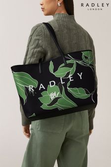 Verde cu flori - Radley London Large Open Top Tote Bag (E93362) | 889 LEI