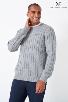 Crew clothing cable knit jumper store