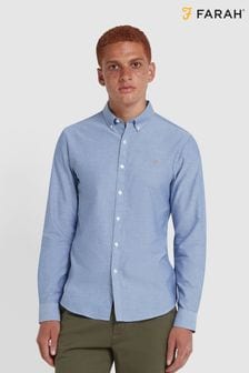 Farah Blue Brewer Long Sleeve Shirt (E93587) | $129