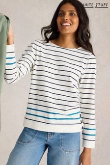 White Stuff White Willow Stripe Top (E93621) | kr820