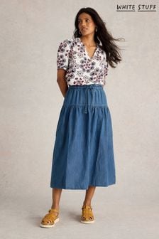 White Stuff Blue Seema Denim Skirt (E93628) | HK$754