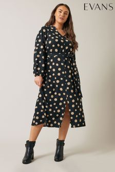 Evans polka dot dress discount