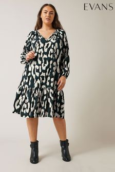 Women s Evans Blue Animal Print Dresses Next Luxembourg