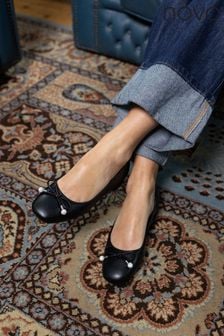 Novo Black Flat Casual Shoes Next Luxembourg