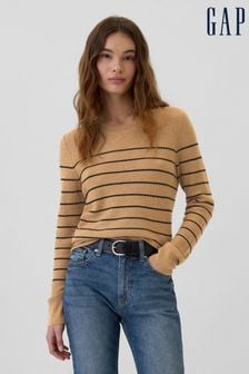 Bej - Gap Ribbed Crew Neck Bella Jumper (E95862) | 179 LEI