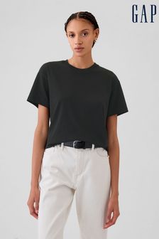 Negro - Gap Crew Neck Short Sleeve Oversized T-shirt (E95892) | 42 €