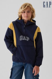 Blau - Gap Logo Anorak Hooded Jacket (4-13yrs) (E95958) | 61 €