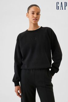 Gap Black Vintage Soft Raglan Crew Neck Sweatshirt (E96649) | 15,610 Ft