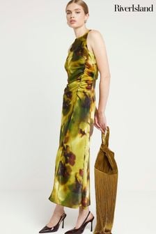 Women s River Island Green Print Dresses Next Luxembourg