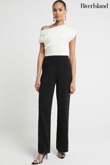 White jumpsuit river island sale