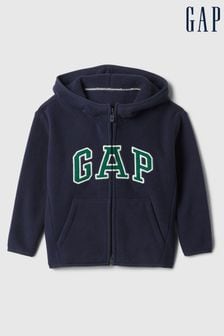 Gap Navy Logo Zip Hoodie (6mths-5yrs) (E96934) | €39