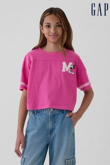 Gap Disney Pink Boxy Cropped Graphic T-shirt (4-13yrs) (E97179) | €16