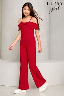 Jumpsuit Lipsy Red Partywear Girlsclothing Next Luxembourg