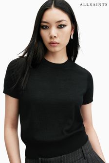 AllSaints Black Bern T-Shirt (E97403) | 50.50 BD