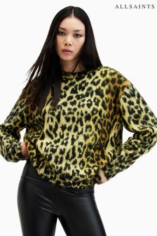 Yellow leopard print jumper online