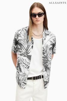 AllSaints White Pulse Shortsleeve Shirt (E97426) | $204