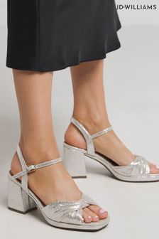 zlata (barva); zlato - Jd Williams Strappy Platform Sandals In Extra Wide Fit (E97837) | €44