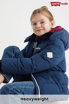 Next girls navy coat sales