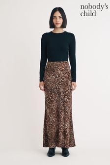 Nobodys Child Brown Peyton Animal Print Skirt (E98764) | $129