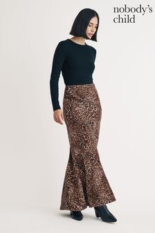 Nobodys Child Brown Peyton Animal Print Skirt (E98764) | $129