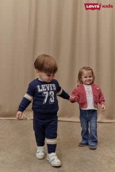 Levi's® Blue Baby Varsity Logo Tracksuit Set (E99535) | €46